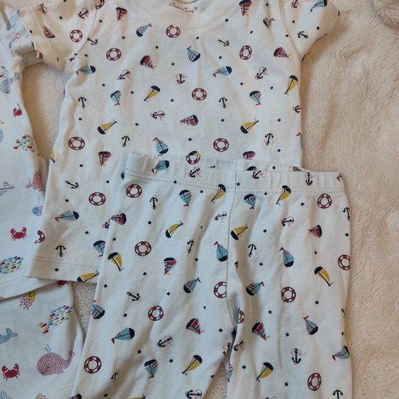 Kissy kissy short pajama bundle 12-18m whale and sail boats - Picture 7 of 9